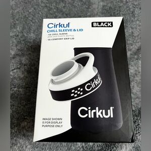 🩷 Cirkul Chill Sleeve & Comfort-Grip Lid for Bottle- Black
